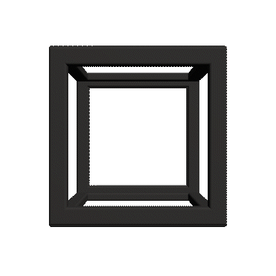 3D Animation of a rectangle rotating